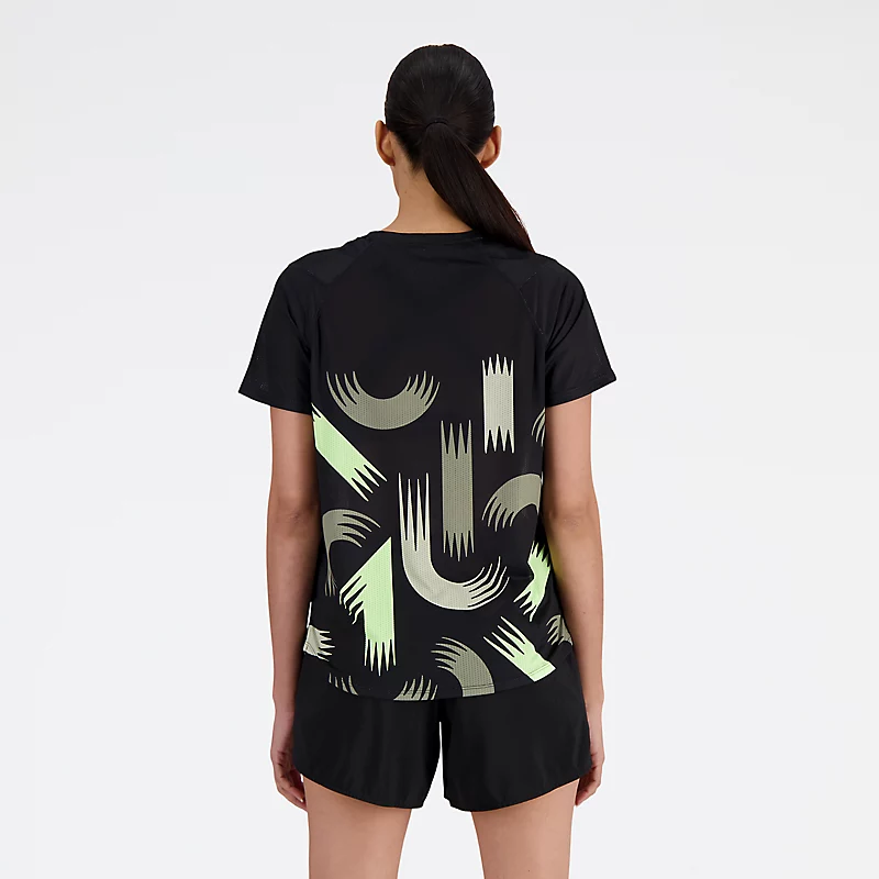London Edition Women's NB Athletics Short Sleeve T-Shirt - BLACK/MULTIPLE