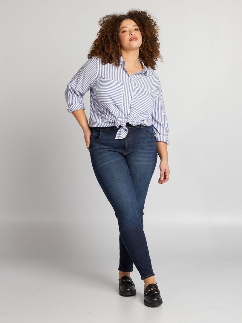 Calça jeans slim - tamanho 30 - azul
