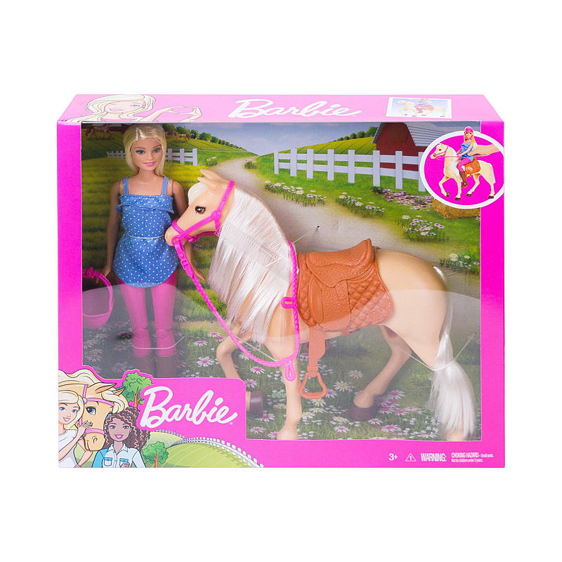 Barbie Barbie-dukke med hest