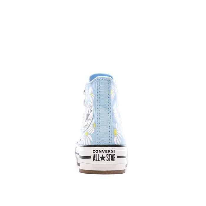 Sneakers Converse blu a fantasia floreale per ragazze
