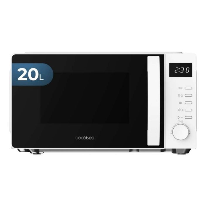 Cecotec Proclean 5005 Valkoinen digitaalinen mikroaaltouuni. 700 W, 20 L, 3DWave-teknologia, 5 tasoa, 30 minuutin ajastin.