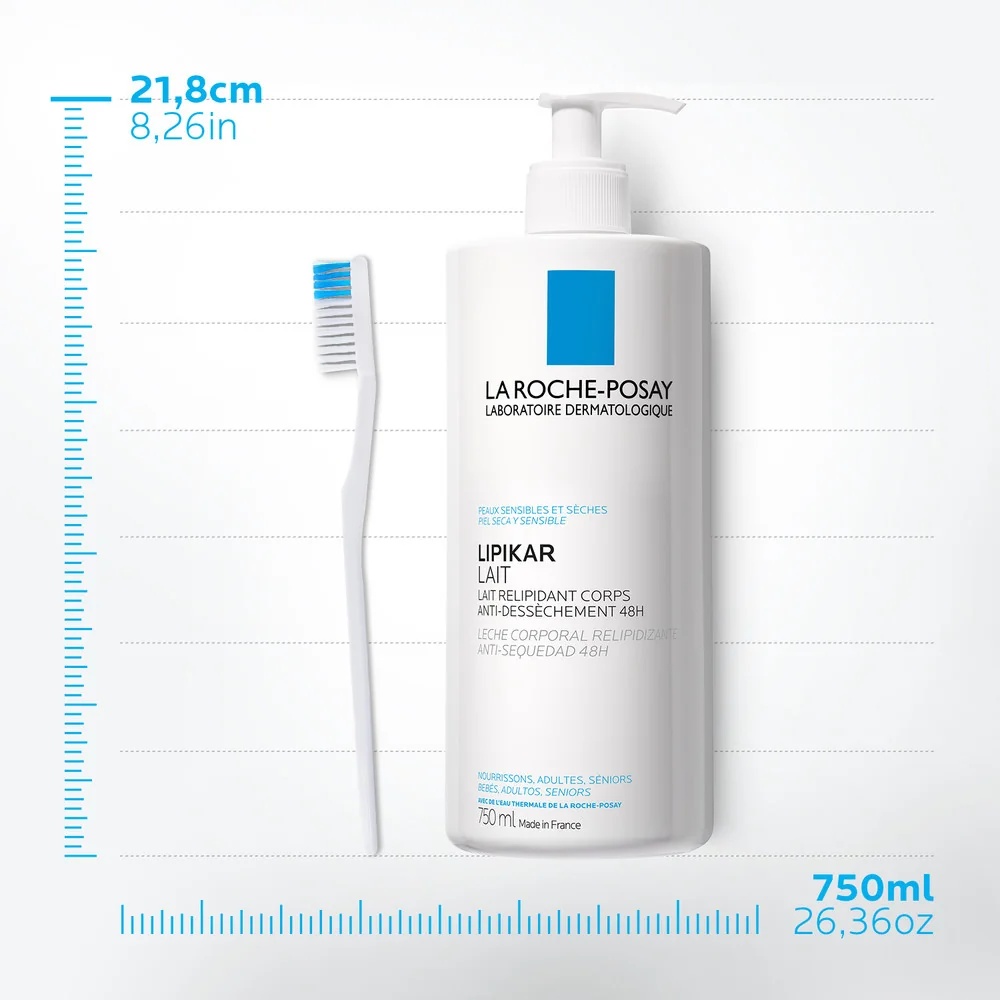 LA ROCHE POSAY La Roche Posay Lipikar Lait 750 ml Lipidenaanvullende bodylotion