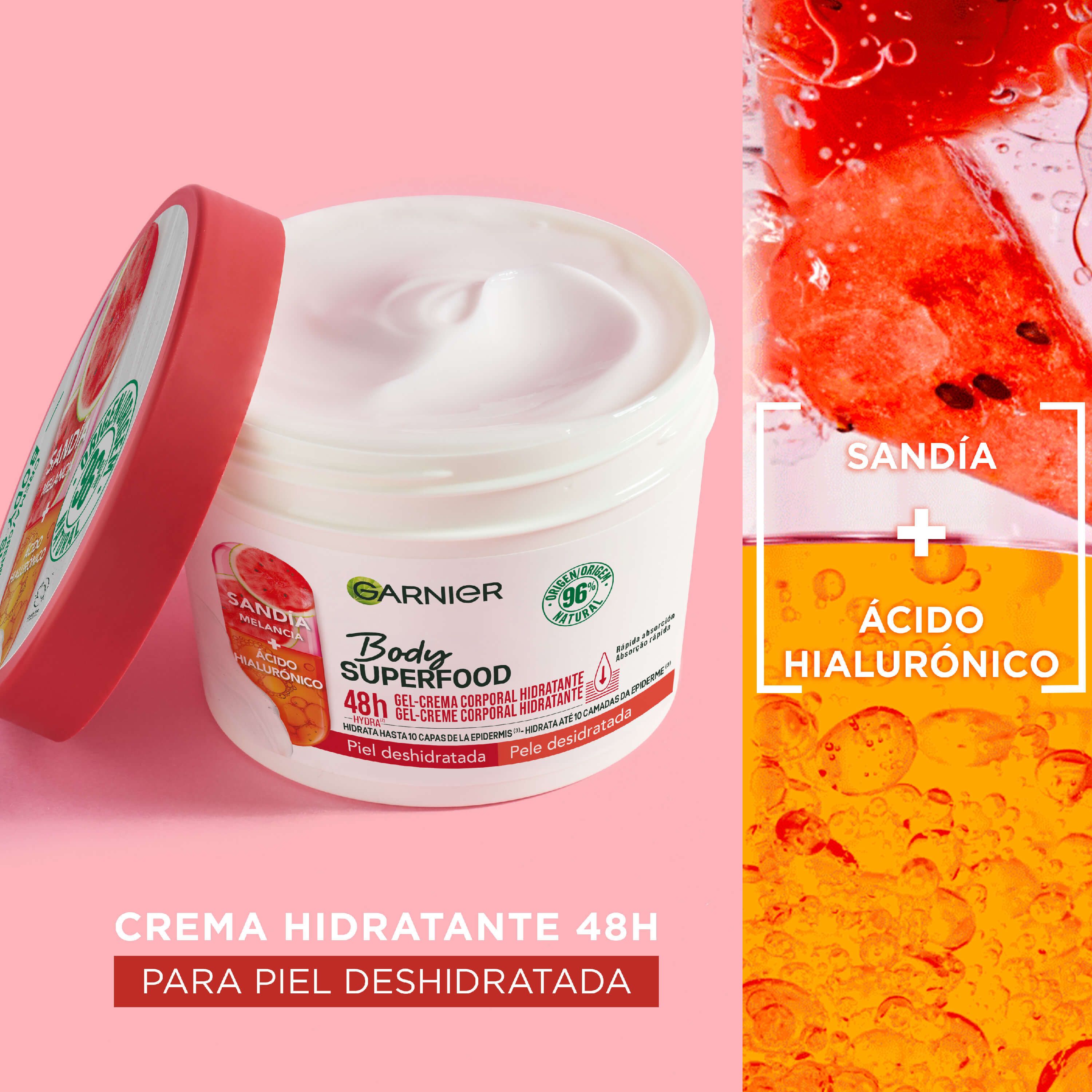 Hidratantna krema za tijelo Body Superfood s lubenicom i hijaluronskom kiselinom Mlijeko za tijelo i losioni za tijelo
