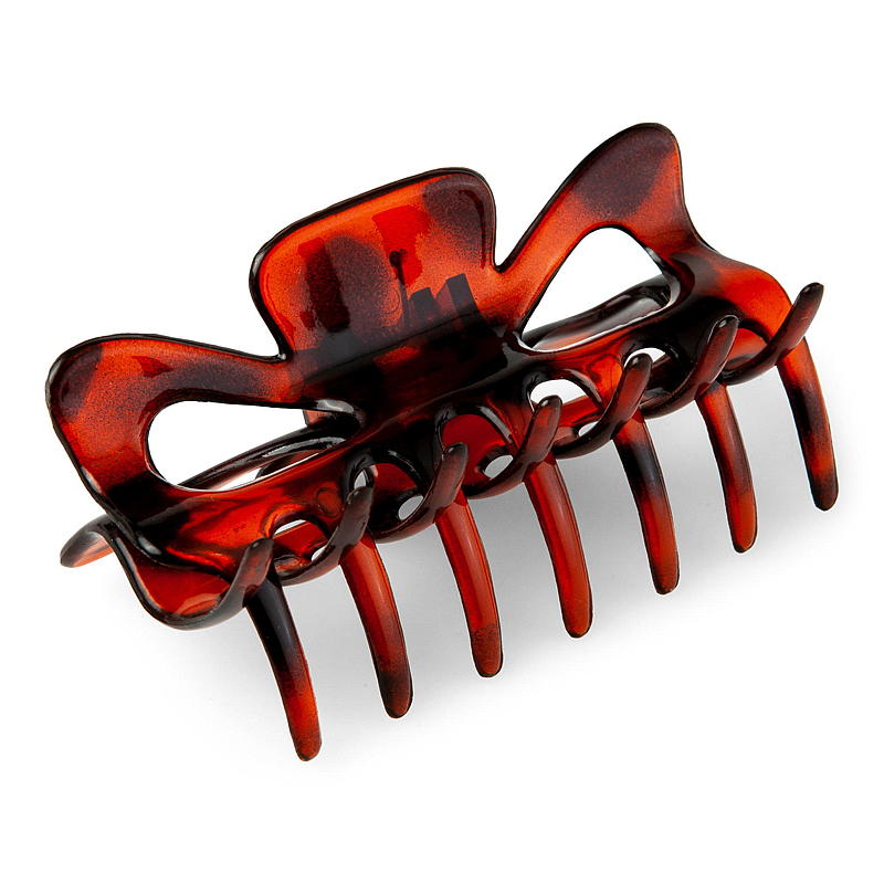 Essentii haarclip 9 cm bruin