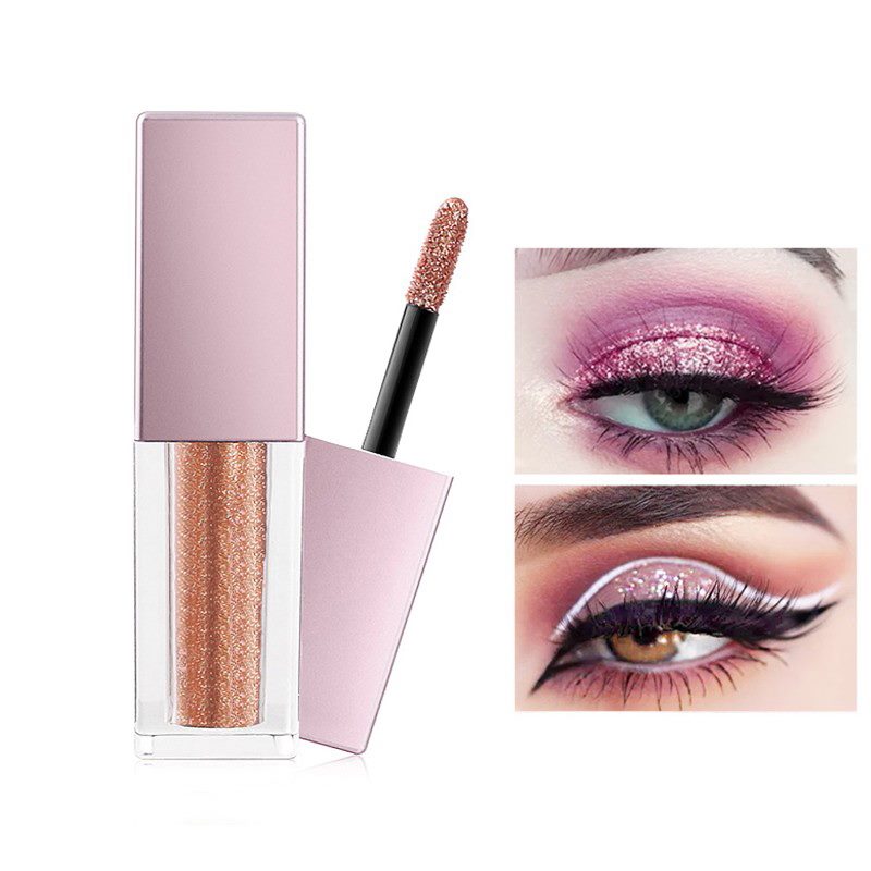 Ombre à paupières liquide Diamond Pearlescent, eyeliner liquide Lying Silkworm, maquillage brillant pour les yeux, naturel et waterproof TSLM2