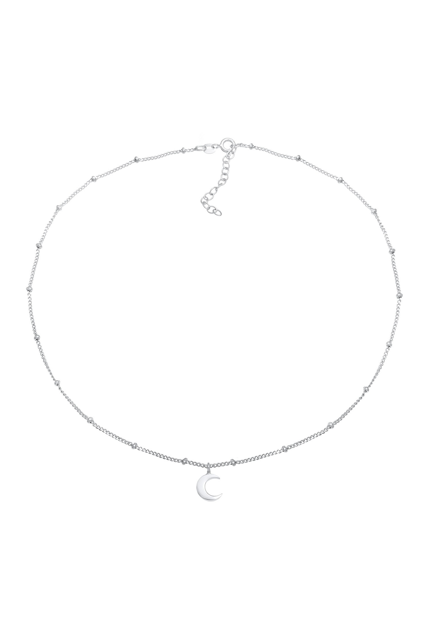 Elli Femmes choker boule demi-lune Astro en argent sterling 925