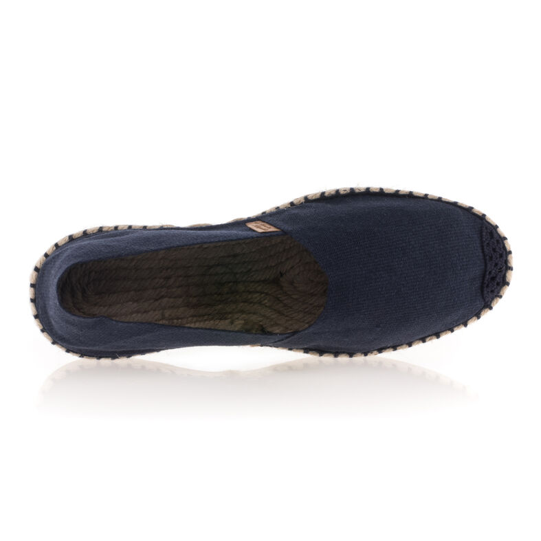 Blaue Damen-Espadrilles mit Seilsohlen