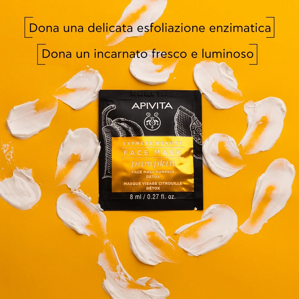 Express Beauty - Viso Maschera Viso Detossinante con Zucca - Maschera Purificante viso
