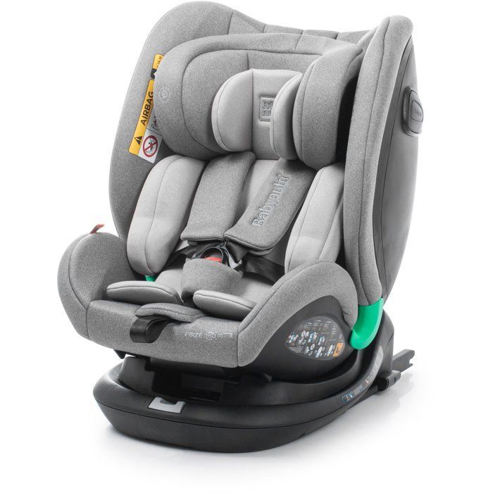 Silla de coche BABYAUTO - Odeas - Grupo 0/1/2/3 - Talla I - 40/150 cm - Top Tether - Giro de 360° - Antracita