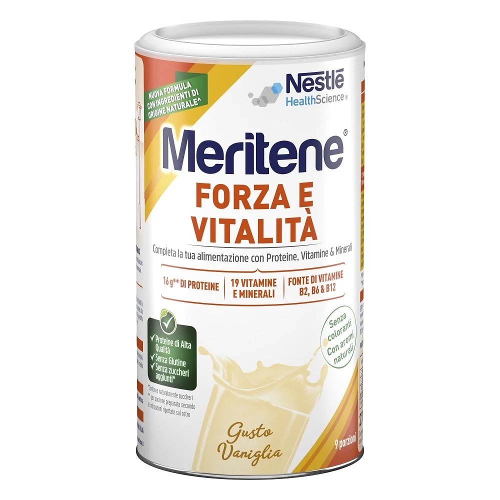 MERITENE Meritene Fuerza y Vitalidad Suplemento de Proteína en Polvo Sabor Vainilla 270 g
