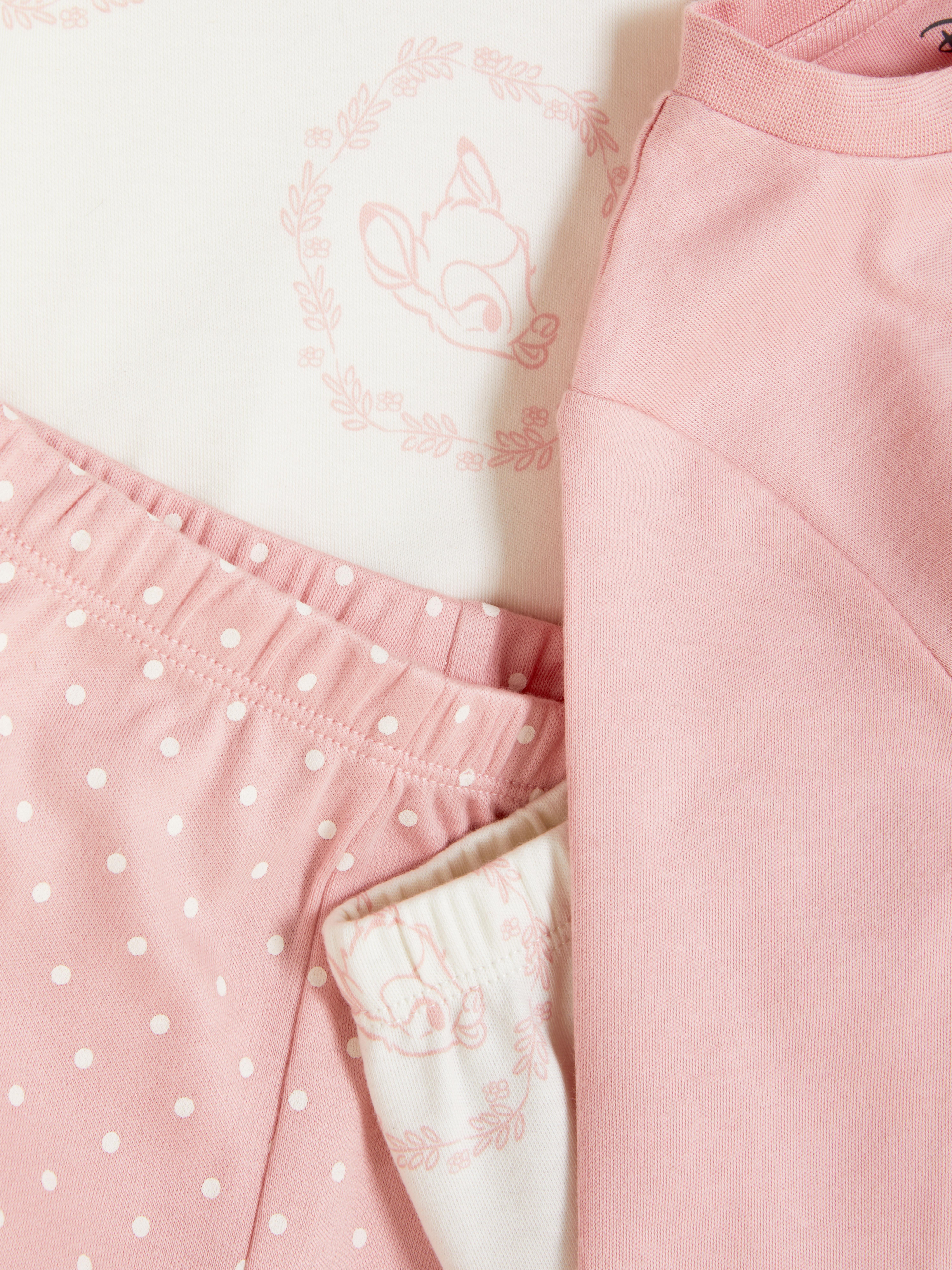 Pijamale Disney cu imprimeu Bambi, set de 2 Set de două pijamale lungi cu imagini Disney