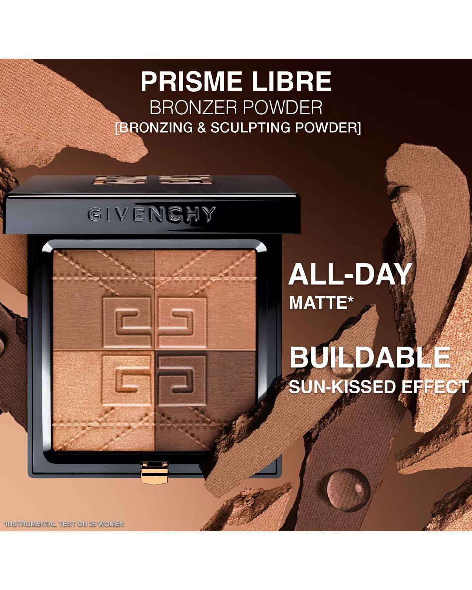 GIVENCHY COSMETICS PRISME LIBRE PUDRĂ BRONZANTĂ ȘI SCULPTANTĂ CU 4 CULORI