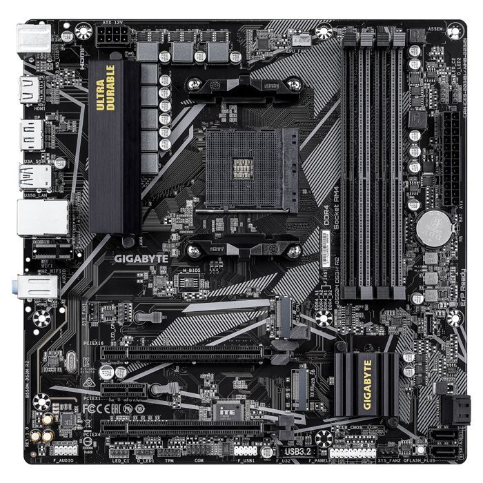 Motherboard - GIGABYTE - B550M DS3H R2 - Micro-ATX-Formfaktor - AMD B550 Chipsatz - DDR4 & PCIe 4.0