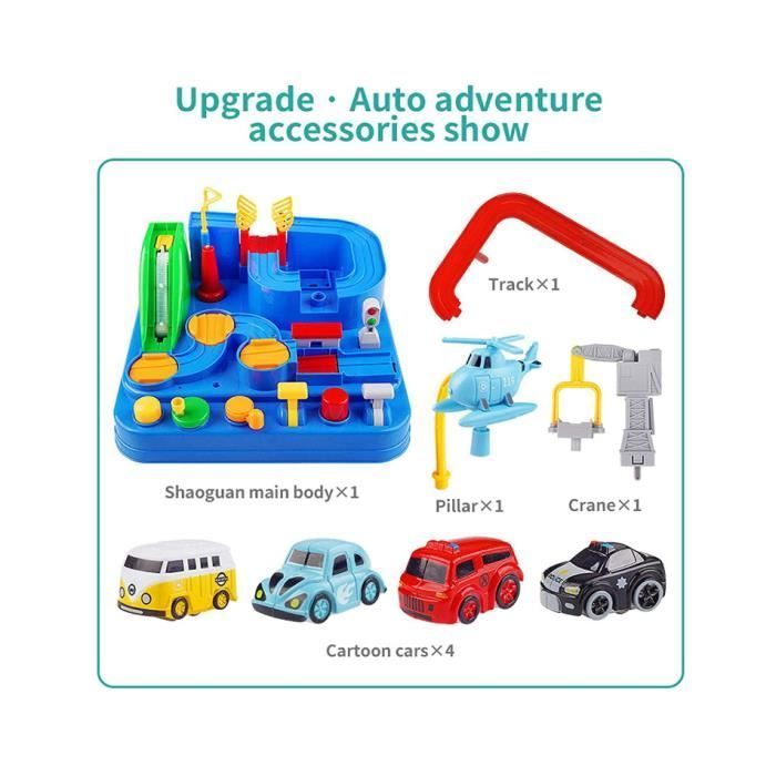 Kids' Car Track - Tricky Ball - 3 Mini Cars - Educational Games - 8 Different Challenges