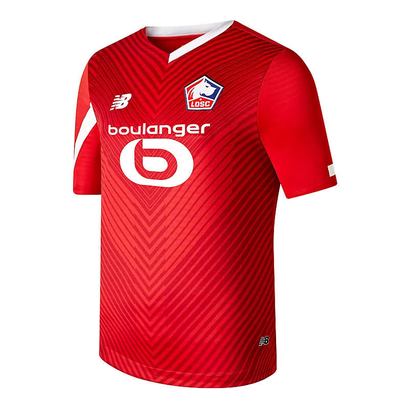 Herren-Heimtrikot von Lille LOSC mit kurzen Ärmeln - HOME