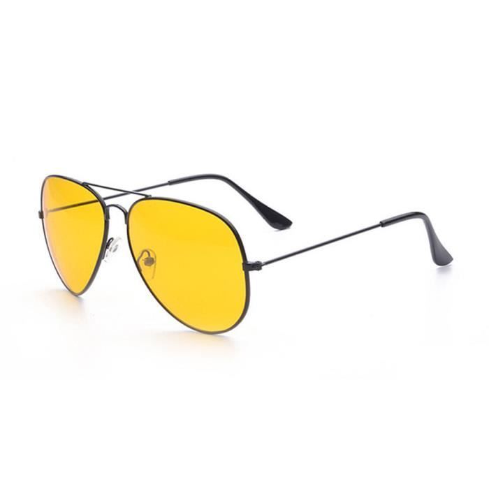 Óculos de Sol Masculinos e Femininos - Lentes Polarizadas - Sem Armação - Todo em Alumínio Magnésio - Modernos - Amarelos - A01