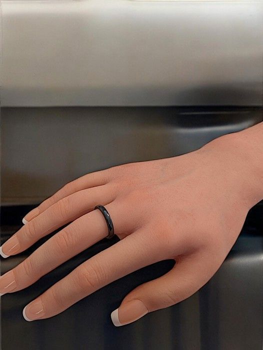 Schwarzer Keramikring, Unisex