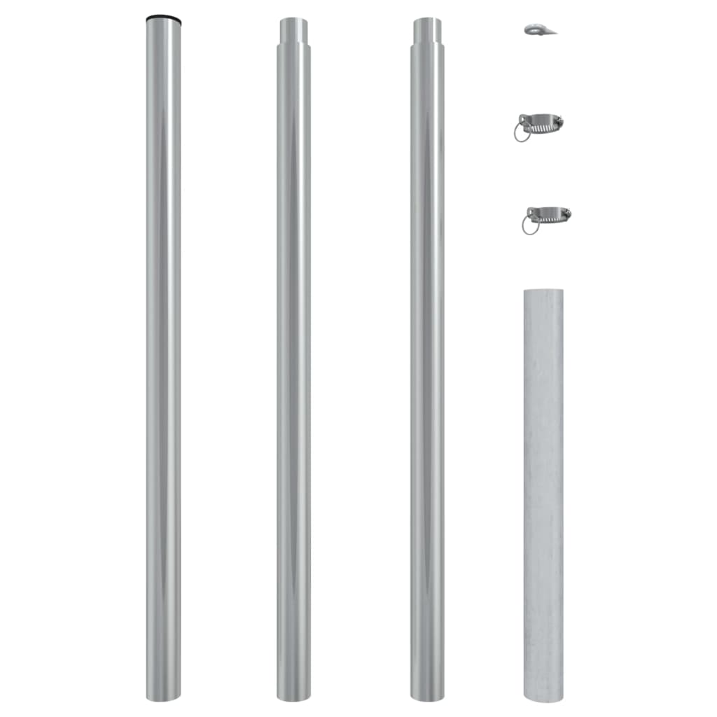 Vidaxl 250 cm-es vitorlás napellenző oszlop