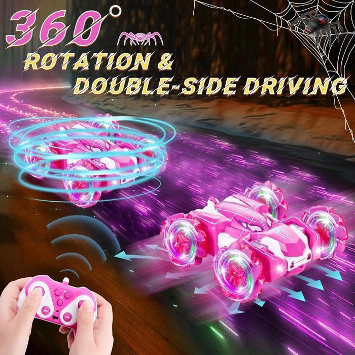 Voiture télécommandée - Spider Cascade - 4x4 - Rotation 360° - Rechargeable USB 2.4GHz 40m