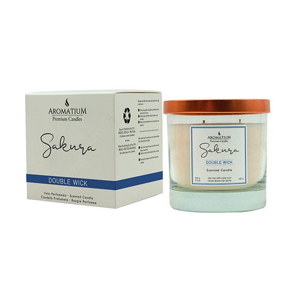 Prémium gyertyák Sakura dupla kanóc | 260GR