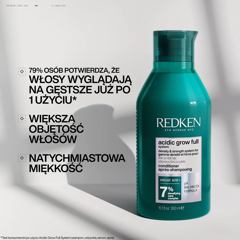 „Redken Acid Grow Full System“ kondicionierius ploniems ir subtiliems plaukams
