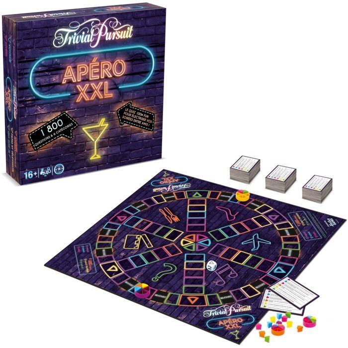 TRIVIAL PURSUIT XXL Happy Hour - Bordspel - WINNING MOVES - Minimaal 2 spelers - Vanaf 16 jaar