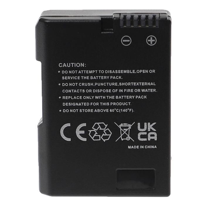 EXTENSILO 3x accu's compatibel met Nikon DSLR D3100, D3200, D3300 camera's, digitale spiegelreflexcamera's (1100 mAh, 7,4 V, Li-ion) met