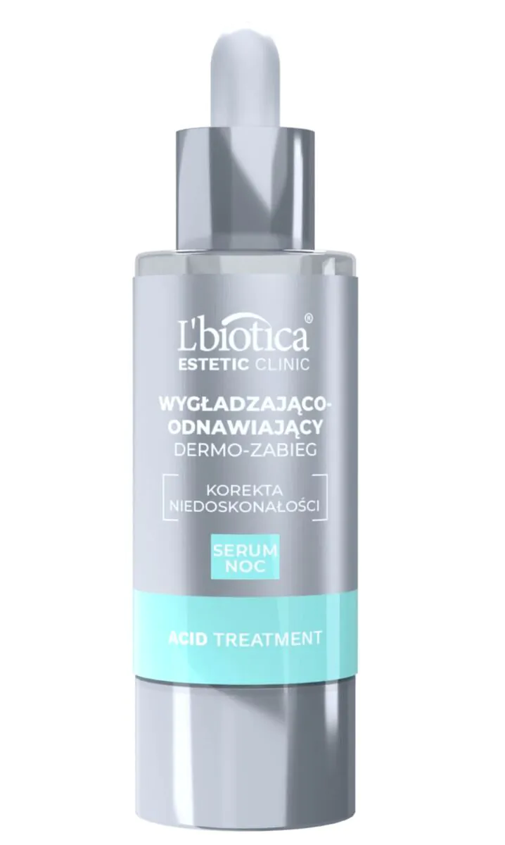 L'biotica Estetic Clinic Acid Treatment Wygładzająco-Odnawiający Dermo-Zabieg Serum na noc