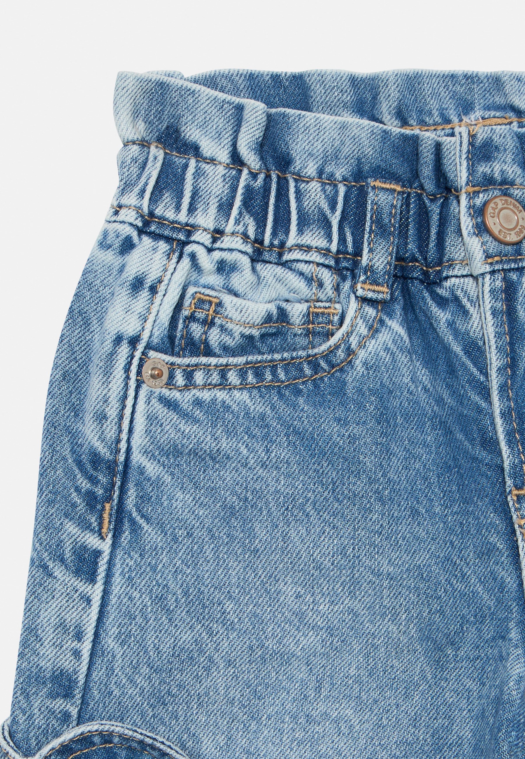 GAP BABYGAP PAPERBAG HORSESHOE JEANS - Relaxte jeans - medium wassing