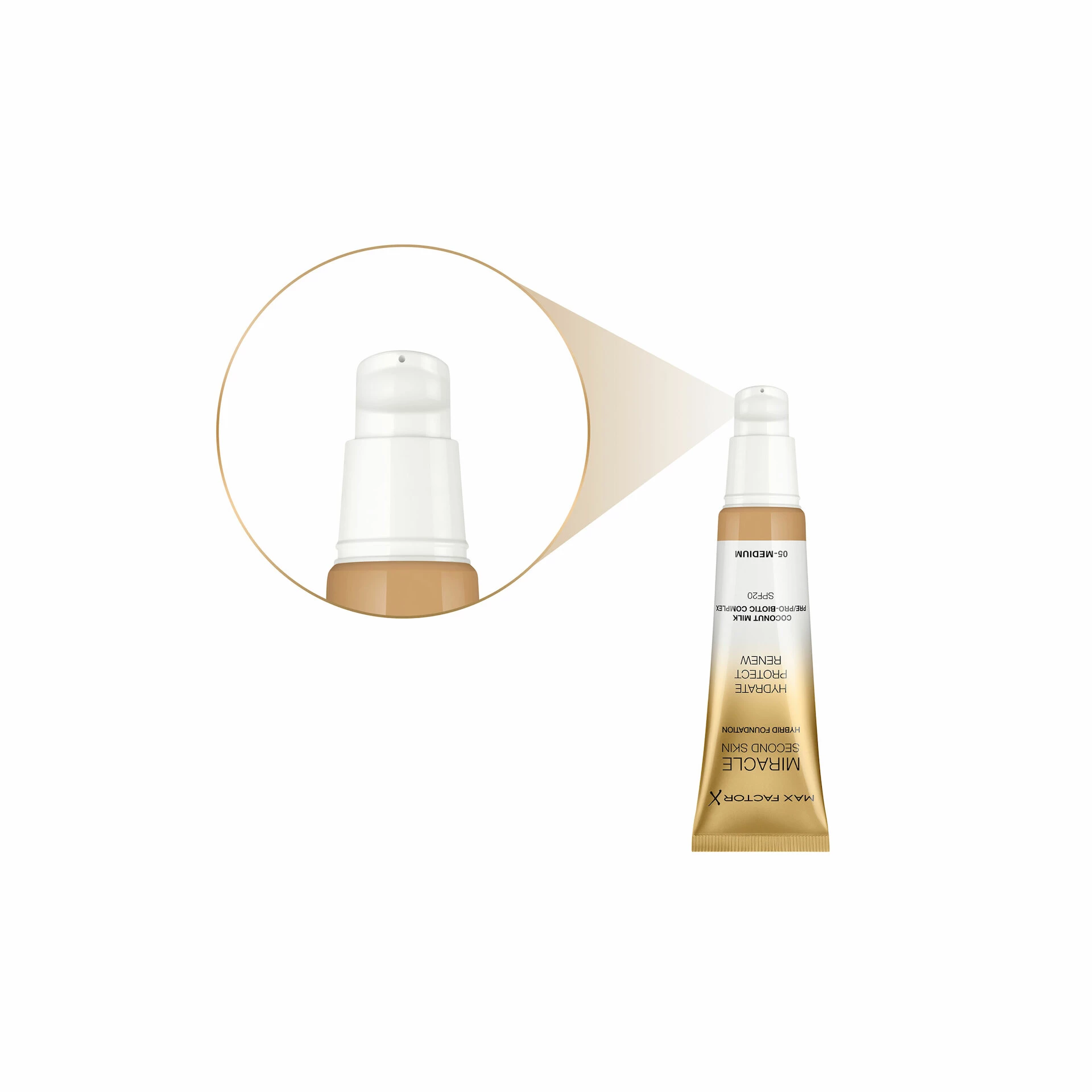 Fond de ten Miracle Second Skin 05 Medium - Max Factor