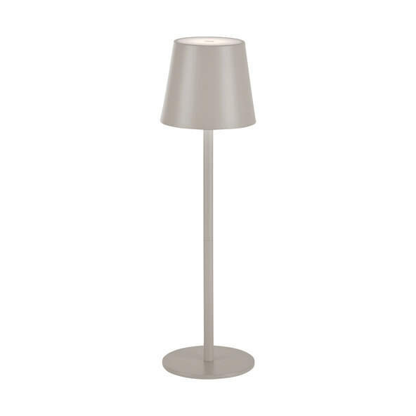 Buria LED rechargeable table lamp, set of 2, greige