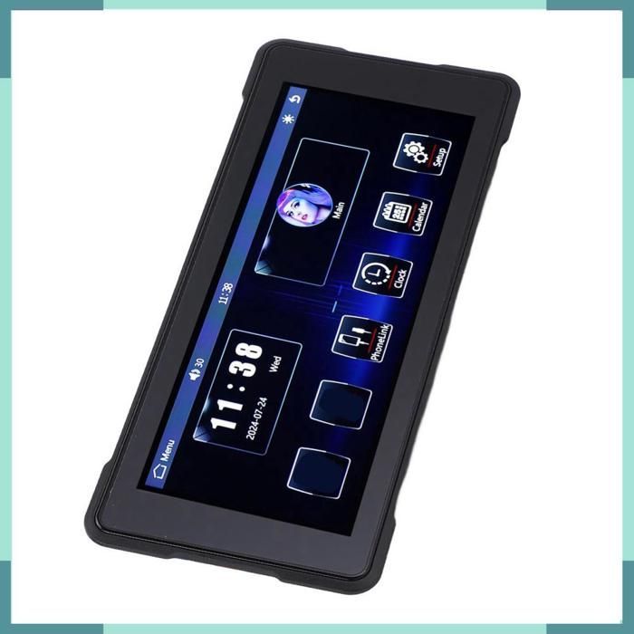 Navegador GPS para motocicleta, sistema de navegación multimedia automático Carplay de 7 pulgadas para viajes y