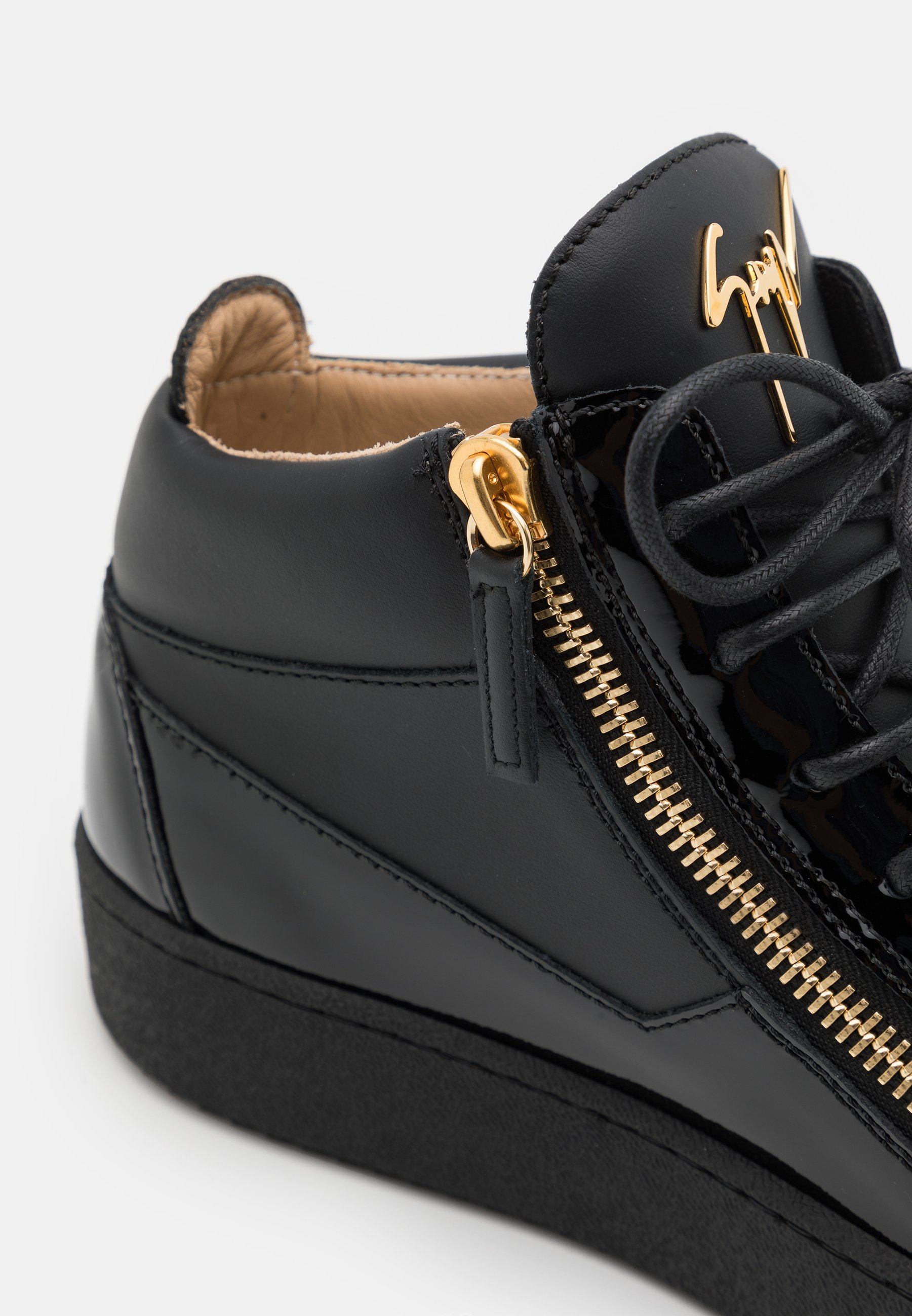 Giuseppe Zanotti MID TOP - High-top trainers - black/gold