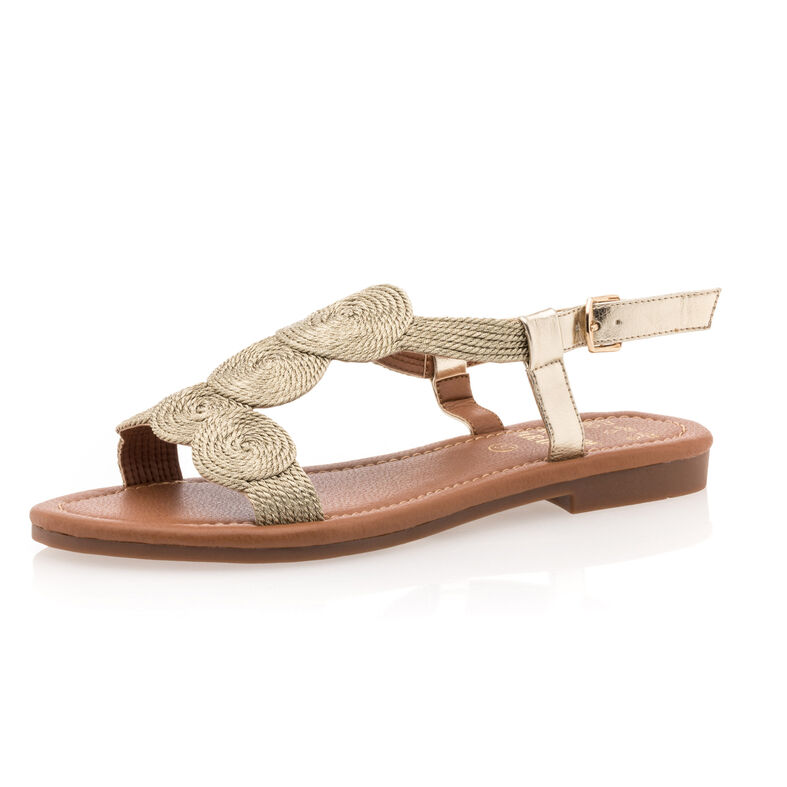 Sandalias amarillas para mujer / Zapatos de punta abierta