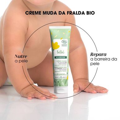 Klorane Baby Nappy Cream BIO vaippaihottuman voide 0 kuukautta 100 ml 100 ml