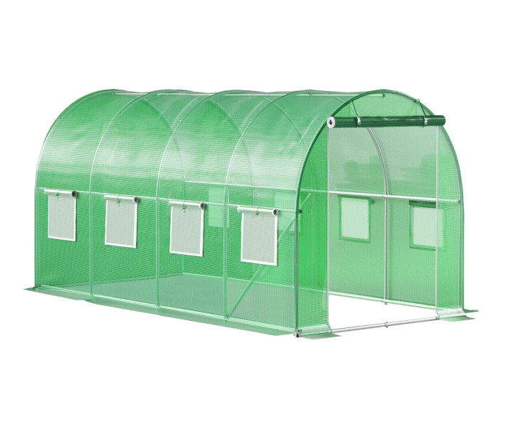 Tunel ogrodowy zielony foliowy szklarnia folia 4x2x2m 8m²