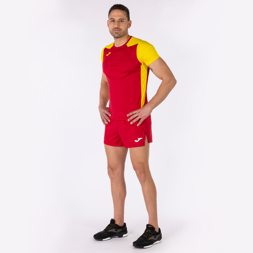  Camiseta Manga Corta Joma Record Ii Rojo Amarillo