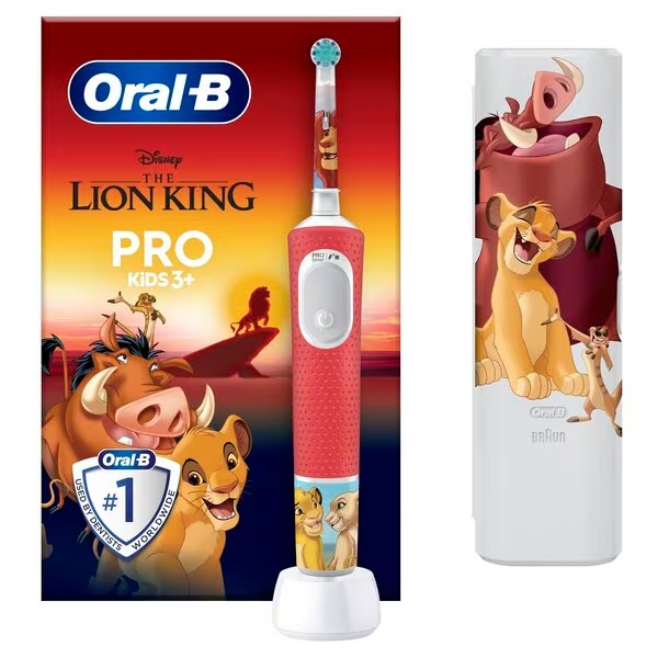 „Oral-B Disney the Lion King“ specialaus leidimo elektrinis dantų šepetėlis<br>