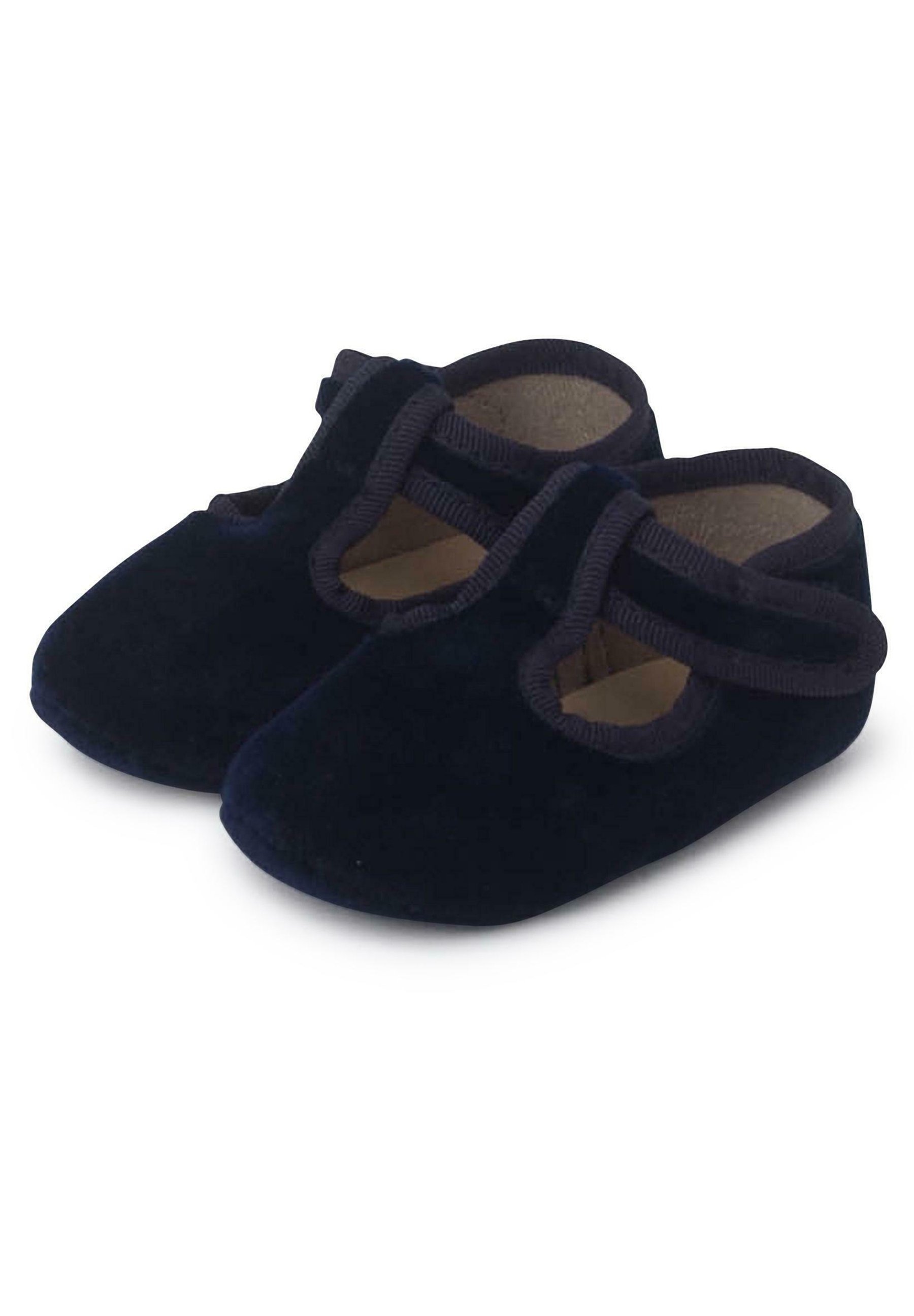 Pisamonas PEPITOS - Chaussons bébé - bleu marine