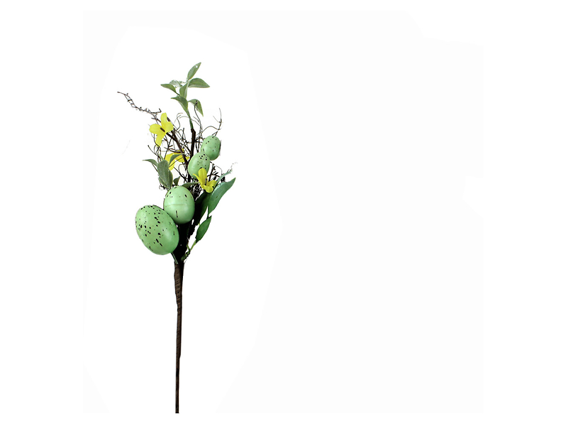 Sztuczna gałązka stroik wielkanocny 43 cm mix kolorów
