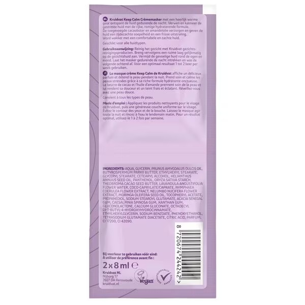 Kruidvat Keep Calm relaksējoša krēma maska<br>16ml, visiem ādas tipiem