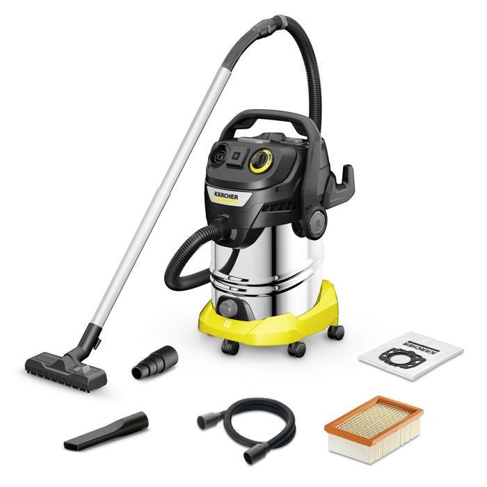 Aspiradora profesional Karcher KWD 6 P - para sólidos y líquidos - 30 L - 1300 W