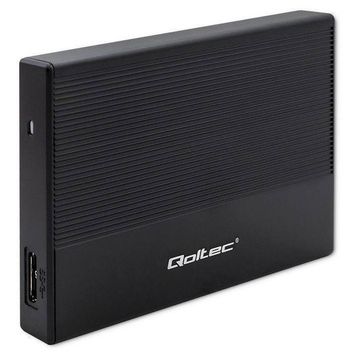 Disque dur SSD externe - Qoltec - 52277 - 2 To - USB 3.0 - Noir