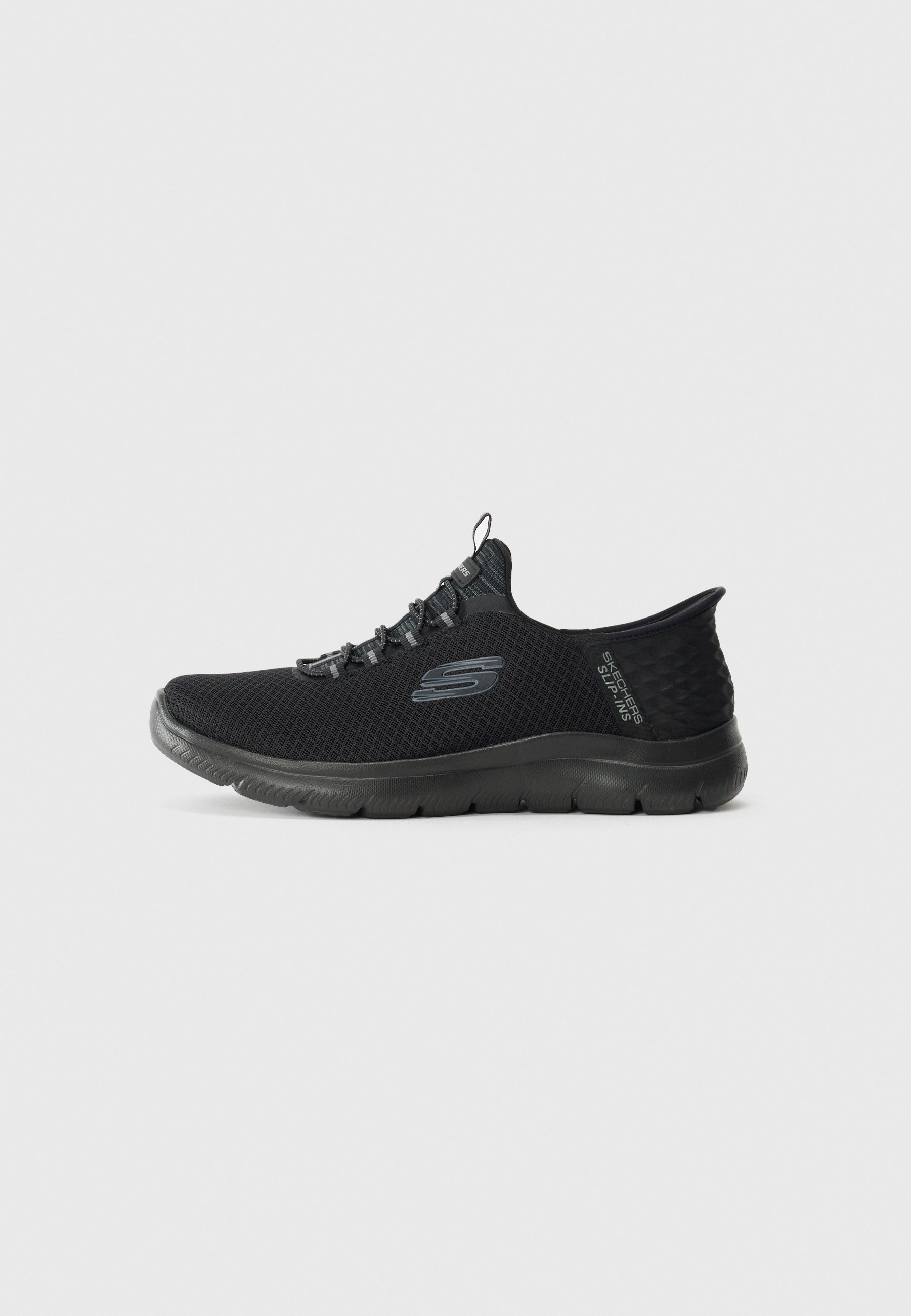 SKECHERS Wide Fit SUMMITTS - Joggesko - black/white ...