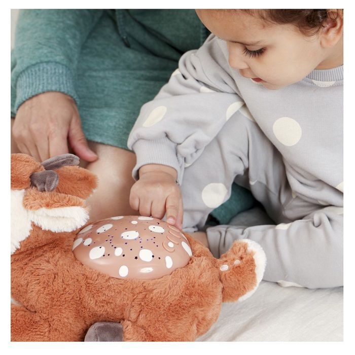 Cloud b - Fawn Star Projector Night Light Plush - BTL DIFFUSION