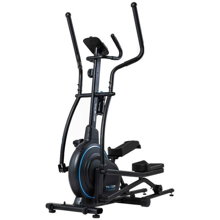THUNDER® FIZZ Ellittica Trainer | Magnetica | 110 kg | Bluetooth | 10 livelli di resistenza | Sensori | Con custodia per il trasporto