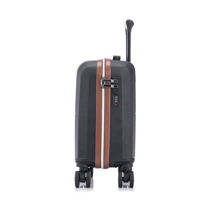Maleta de cabina - CELIMS FRANCE - Modelo 2025 - 45x36x20 cm - Cerradura de combinación - Negro ónix