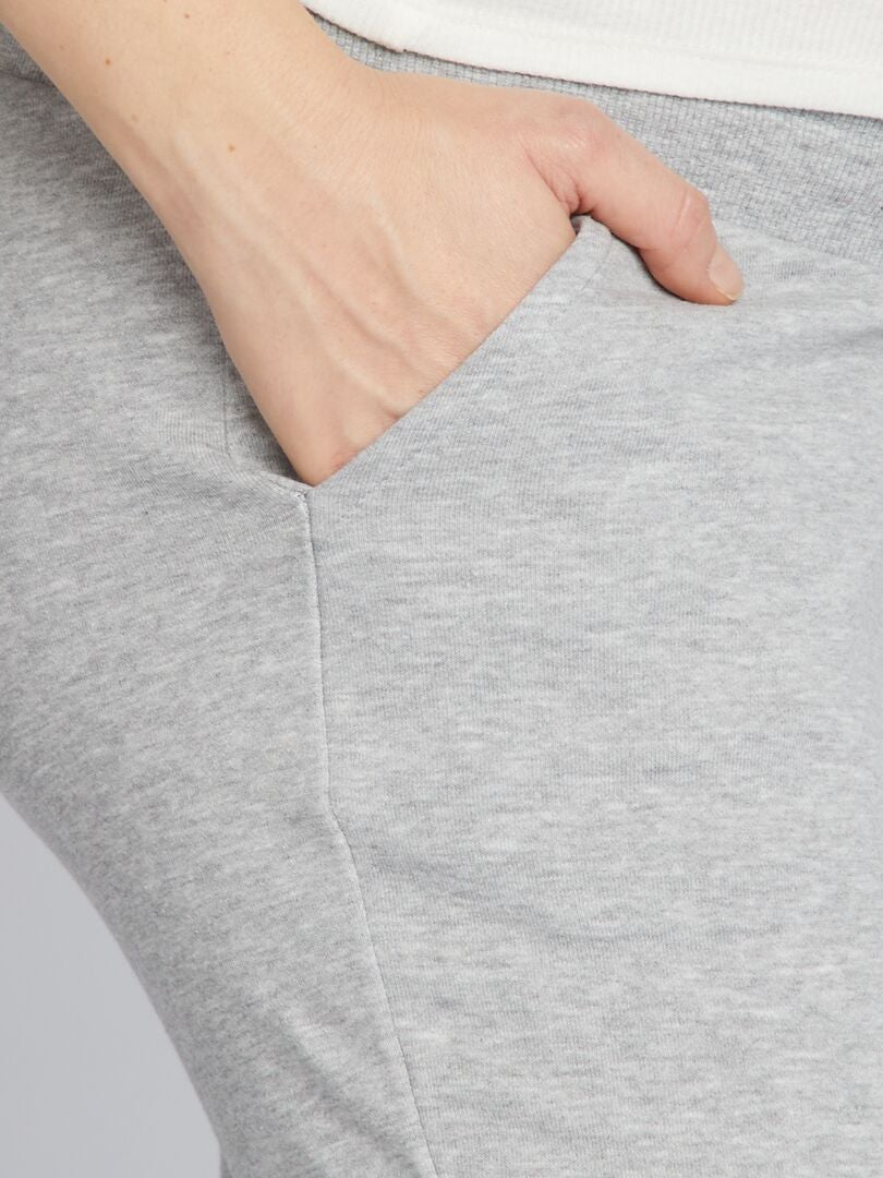 Calça de moletom para gestantes - CINZA