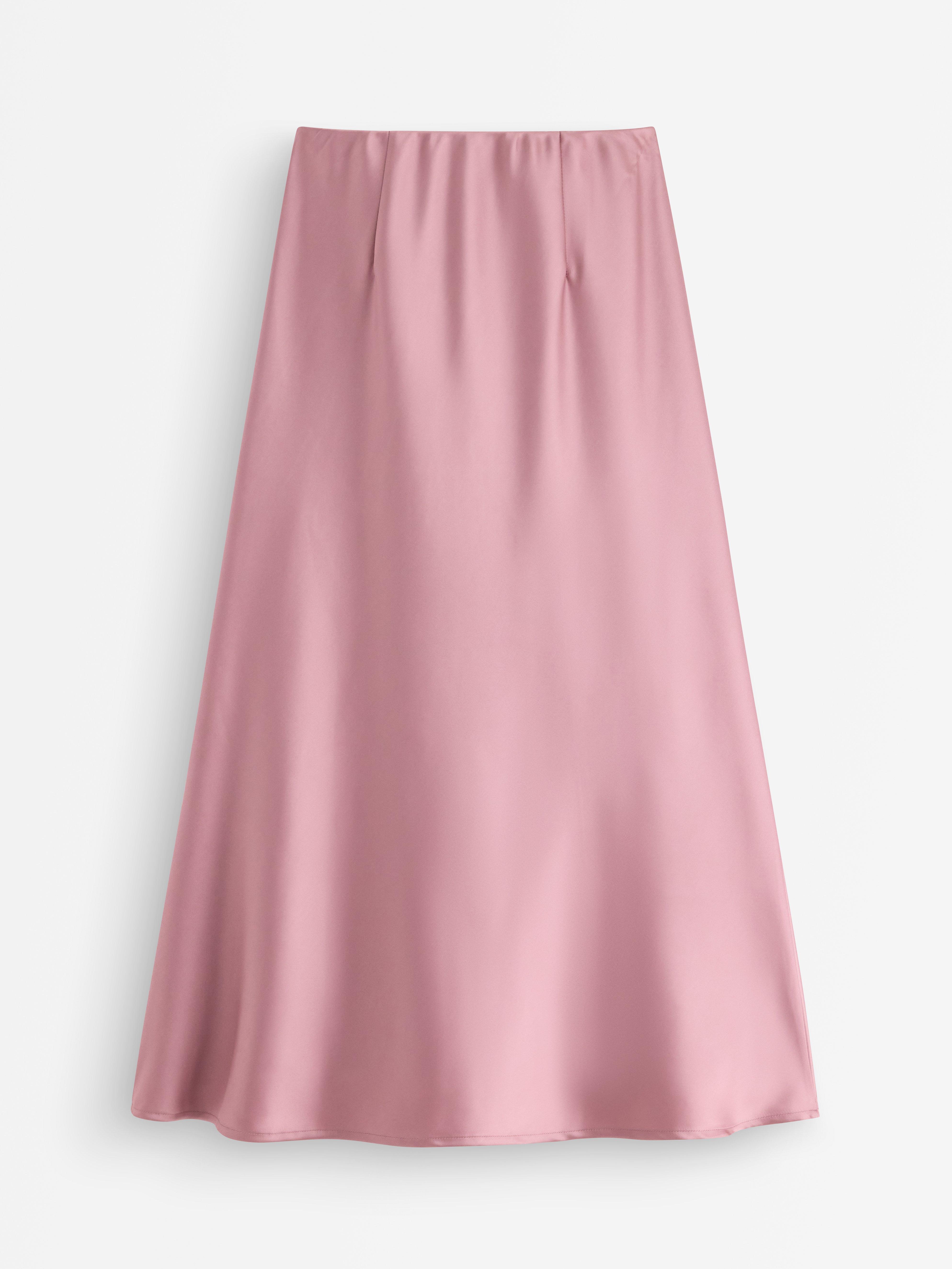 Satengskjørt Dusty Lilac