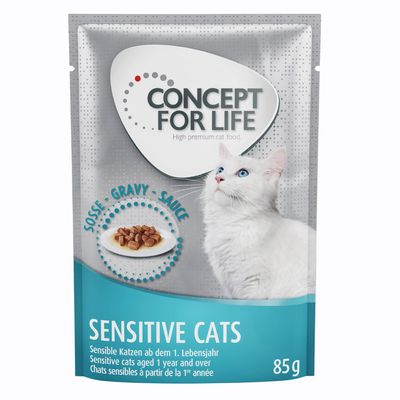 Concept pour chats sensibles à la vie – en sauce
